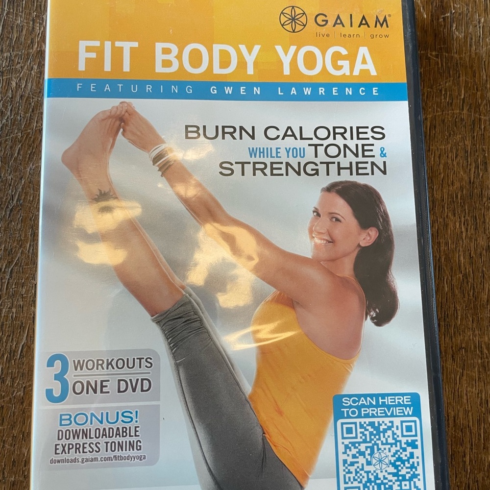 GAIAM Fit Body Yoga DVD with Gwen Lawrence
